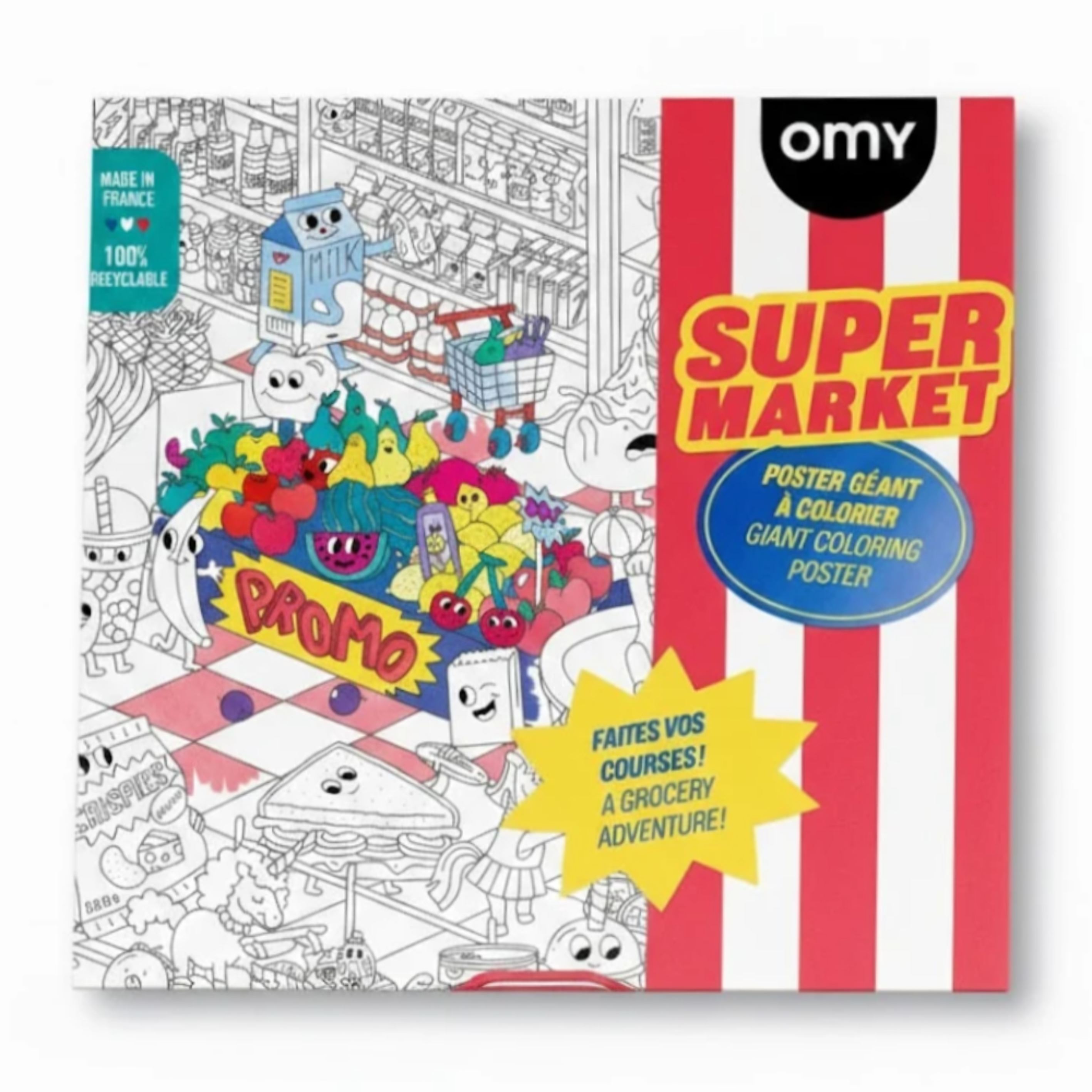 OMY Boyama Posteri- Supermarket